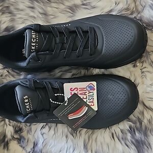 Skechers Womens Size 9 Uno Stand on Air Black Sneakers